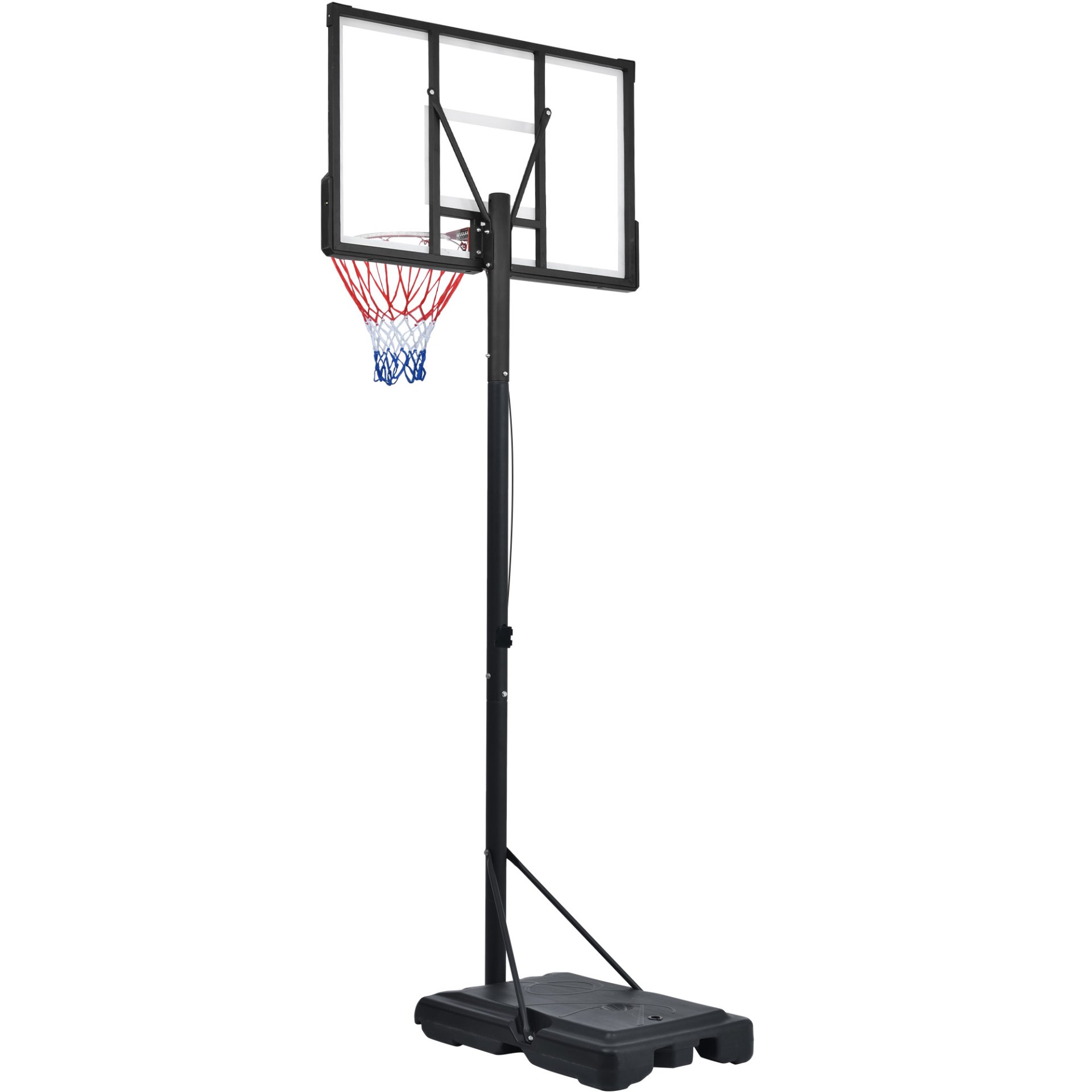 Portable Basketball Hoop Basketball System 4.76-10Ft Height Adjustable For Youth Adults LED Basketball Hoop Lights, Colorful Lights, Waterproof, Super Bright To Play At Night Outdoors, Good Gift For Kid - Black - Image 17
