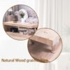 Rustic Solid Wood Coffee Table With Open Shelf, Modern Farmhouse Design - Light Natural / Natural - Image 11