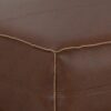 Brody - Extra Large Coffee Table Pouf - Distressed Dark Brown - Image 3