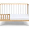 Deux - Remi 3 In 1 Convertible Island Crib - Natural / White - Image 3