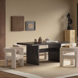Jaramillo & Lomas - 5 Pieces Dining Room Set - Beige / Espresso
