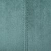 Modern Glam 3 Seater Sofa Velvet With Iron Legs - Turquoise - Image 9