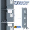 Lockers For Employees With 3 Door Storage Locker Durable For Gym, School, Office - Gray - Image 3