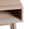 Rustic Entryway Console Table With Sliding White Doors And Wood Legs - Natural - Image 22