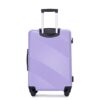 3 Piece Luggage Sets Lightweight Suitcase With Two Hooks, Spinner Wheels, (20/24/28) - Light Purple - Image 9