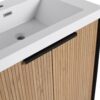 Modern 30" Freestanding Bathroom Vanity With Resin Sink & Soft Close Cabinet Doors - Light Coffee - Image 13