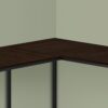 Computer Desk, Home Office, Corner, L Shape, Laptop, Contemporary & Modern - Espresso - Image 2