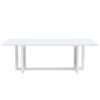 Chinese Style Solid Wood And Imitation Rattan Coffee Table, Rectangular Low Table For Small Living Rooms - White - Image 23