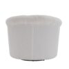 Swivel Chair With Ottoman, Modern Luxury Velvet Swivel Accent Chair, Comfy Round Armchair, Single Sofa Armchair With Lounge Seat For Bedroom / Office / Reading Spaces - Beige - Image 14