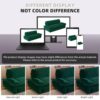 Queen Pull Out Sofa Bed, 3 In 1 Convertible Sleeper Sofa, Multi Functional Velvet Loveseat Bed - Green - Image 10