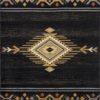 Tribes - 2' X 3' Southwest Area Rug - Black, Polyester - Image 8