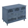 7 Drawer Cabinet, American Furniture, Suitable For Bedroom, Living Room, Study - Blue - Image 11