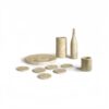Luxury Natural Marble Dining Room Accessories Set, Genuine Marble, 10 Piece Set - Glod Yellow Beige - Image 4