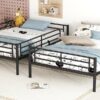 Full Over Full Metal Bunk Bed - Black - Image 15
