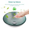 Artistic Vessel Bathroom Sink With Pop Up Drain - Silver - Image 4