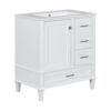 Bathroom Vanity, Modern Bathroom Cabinet With Sink Combo Set, Bathroom Storage Cabinet With A Soft Closing Door And 3 Drawers, Solid Wood Frame - White - Image 12