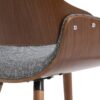 Malden - Bentwood Dining Chair With Wood Back - Gray - Image 5