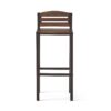 Outdoor Barstool With Slat Panel Design (Set of 2) - Dark Brown - Image 6