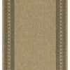 Earth - 2'7" X 7'3" Indoor, Outdoor Area Rug, Polypropylene - Jute / Black - Image 4