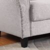 Modern Living Room Loveseat Linen Upholstered Couch Furniture For Home Or Office - Light Gray - Image 9