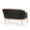 French Country Chesterfield Style Tufted Loveseat - Black - Image 7