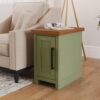 Vineyard - Chairside Table - Sage Green, Fruitwood - Image 6