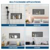25" X 13" Stainless Steel Shower Niche With Seamless Design - Gunmetal Black - Image 8