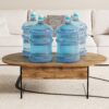 Elegant Coffee Table With Double Drawers And Transparent Glass Sides - Wood - Image 5