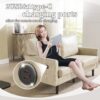 Mid Century Modern Loveseat Sofa, 2 Seater With USB & Removable Pillow Cover - Camel - Image 7