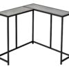 Corner Accent Console Table For Entryway, Contemporary Stylish - Gray - Image 7