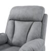35.4" Electric Power Lift Recliner Chair, Fabric Recliner Chair, Home Theater Seating, Living Room Chair, Side Pocket, Remote Control - Light Gray - Image 21