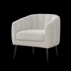 Vanity Barrel Accent Lounge Chair - Ivory