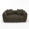 Soft Beanbag Chair With High Resilience Foam Core For Two People - Olive Green - Image 25