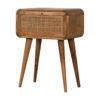 Mini Woven Nightstand - Oak - Image 2