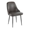 Marcel - Contemporary Dining Chair (Set of 2) - Black / Gray - Image 2