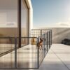 53.94" 8 Panels Heavy Duty Metal Playpen With Door, Dog Fence Pet Exercise Pen For Outdoor, Indoor - Black - Image 7