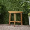 Outdoor Half Round Folding Bistro Table - Natural - Image 6