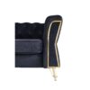 Modern Tufted Velvet Sofa For Living Room - Black - Image 11
