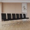 Modern Dining Chairs, Side & Kitchen Chairs With Padded Seat, High Back (Set of 2) - Black - Image 17