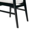 Dining Chair (Set of 2), Mid Century Dining Chairs With Cushioned Seats And Wood Frame - Light Beige / Black - Image 11