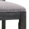 Bar Stools (Set of 2), Rubber Wood Frame, Retro Bar Chairs Suitable For Kitchen Island - Black / Gray - Image 12