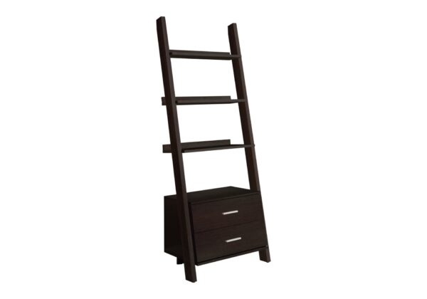 Etagere Bookcase Ladder 4 Tier - Espresso