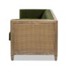 Georgia - Cane Tuxedo Sofa - Olive Green - Image 4