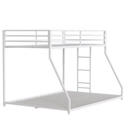 Adam - Twin Over Full Metal Bunk Bed - White