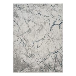 Geometrix - 2'7" X 9'10" Area Rug Runner With Geometric 3D Effect - Ivory / Gray