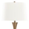 Lenuxe - Contemporary Table Lamp (Set of 2) - Matte Golden Bronze / Off White - Image 4