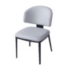 5 Pieces Modern And Metal Dining Set - Gray / Black / Walnut - Image 6