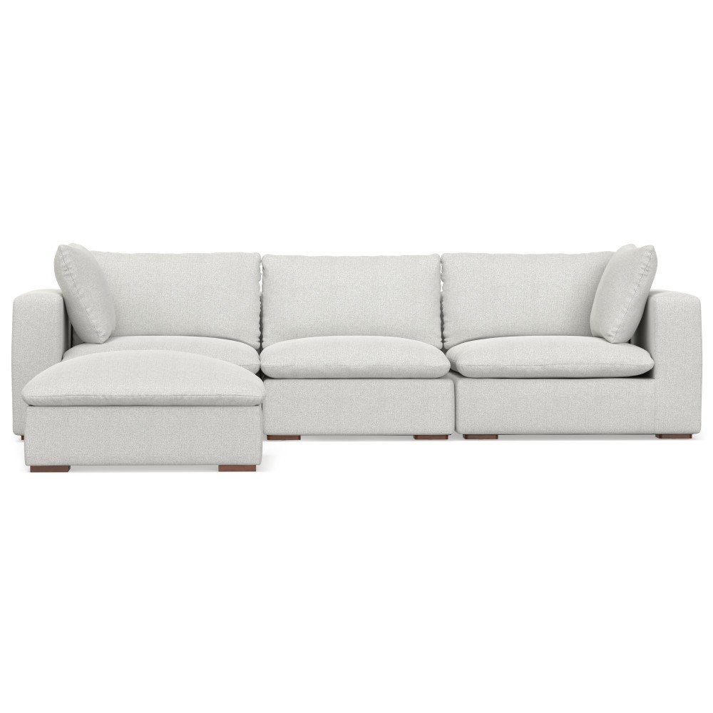 Jasmine - 3 Seater Sofa And Ottoman - Gray - Image 9