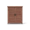 Potting - Bench With Storage Cabinet And Metal Table Top For Outdoor Patio, Garden Furniture Workstation Coffee - Brown - Image 19