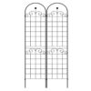 2 Pack Metal Garden Trellis For Climbing Plants Outdoor Rustproof Plant Support Rose Trellis Netting Trellis - Black - Image 14